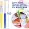 Paint Brushes for Kids, 20 Pcs Round/Flat Large Kids Paint Brushes, Easy to Clean & Grip Washable No Shed Hog Bristle Toddler Paint Brushes Paintbrushes Kids for Watercolor, Acrylic, Gouache